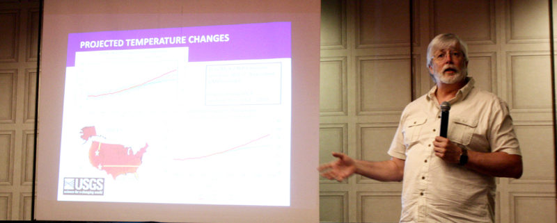 Dr. Michael Dettinger discusses past climates of the southwest and predictions for future change at NWAL's Climate Resilience Workshop on May 9, 2017.