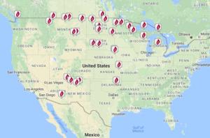 Map of Tribal Colleges and Universitites