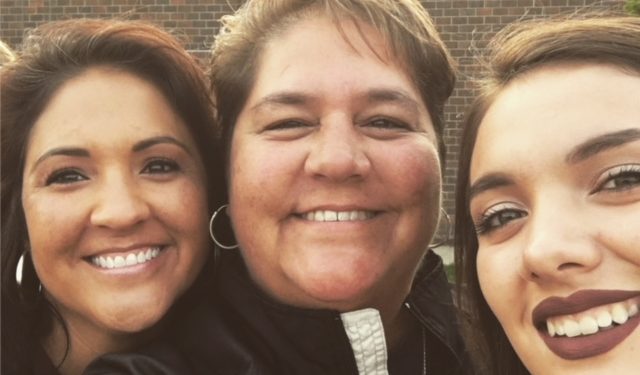 Vicki Hebb, her sister, and her daughter.