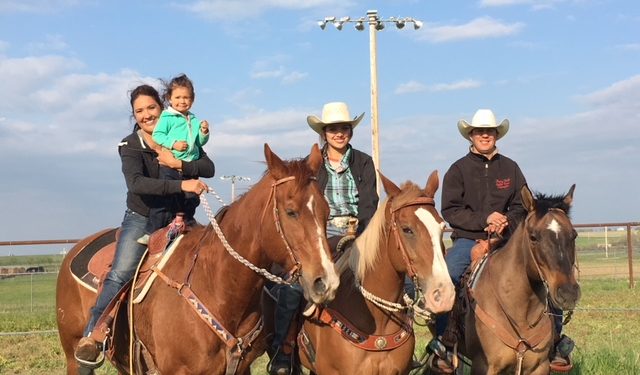 Vicki Hebb and her family.