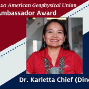 Karletta Chief wins AGU Ambassador Award