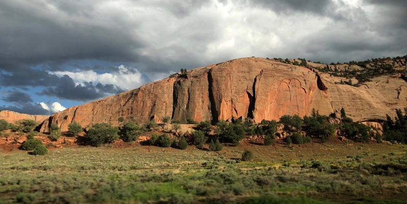 Rock cliff outside of Gallup, New Mexico